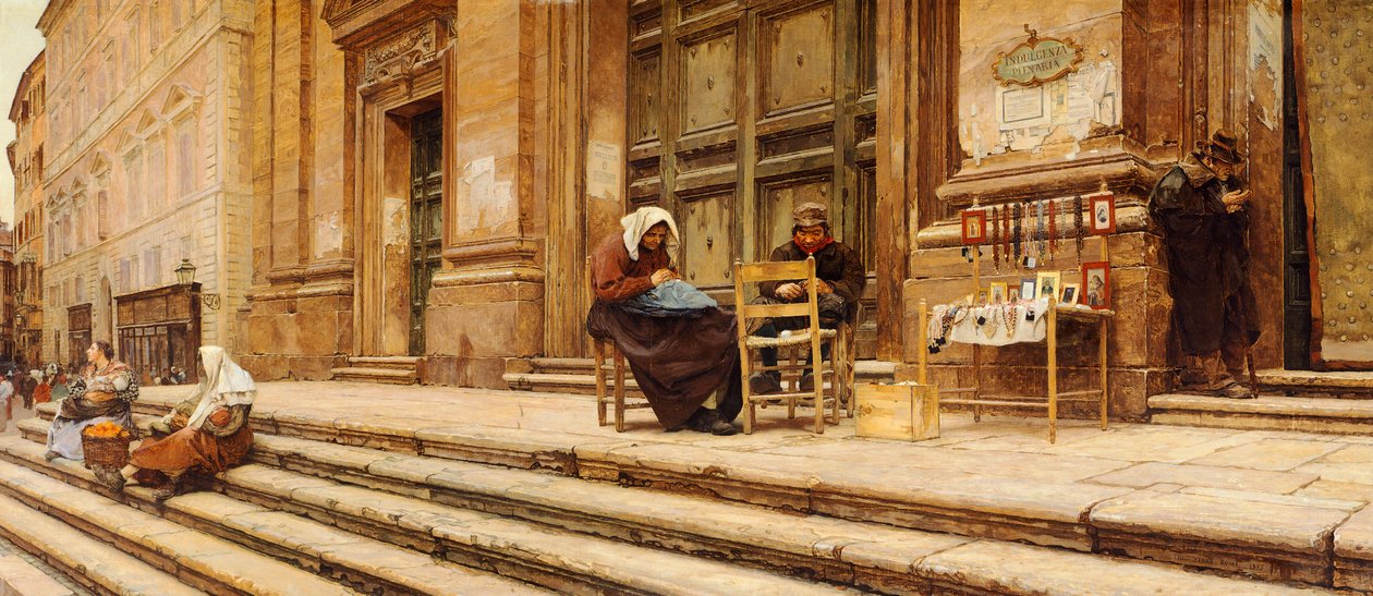 Coronari, Luigi Serra (1846-1888) tarafından by Luigi Serra