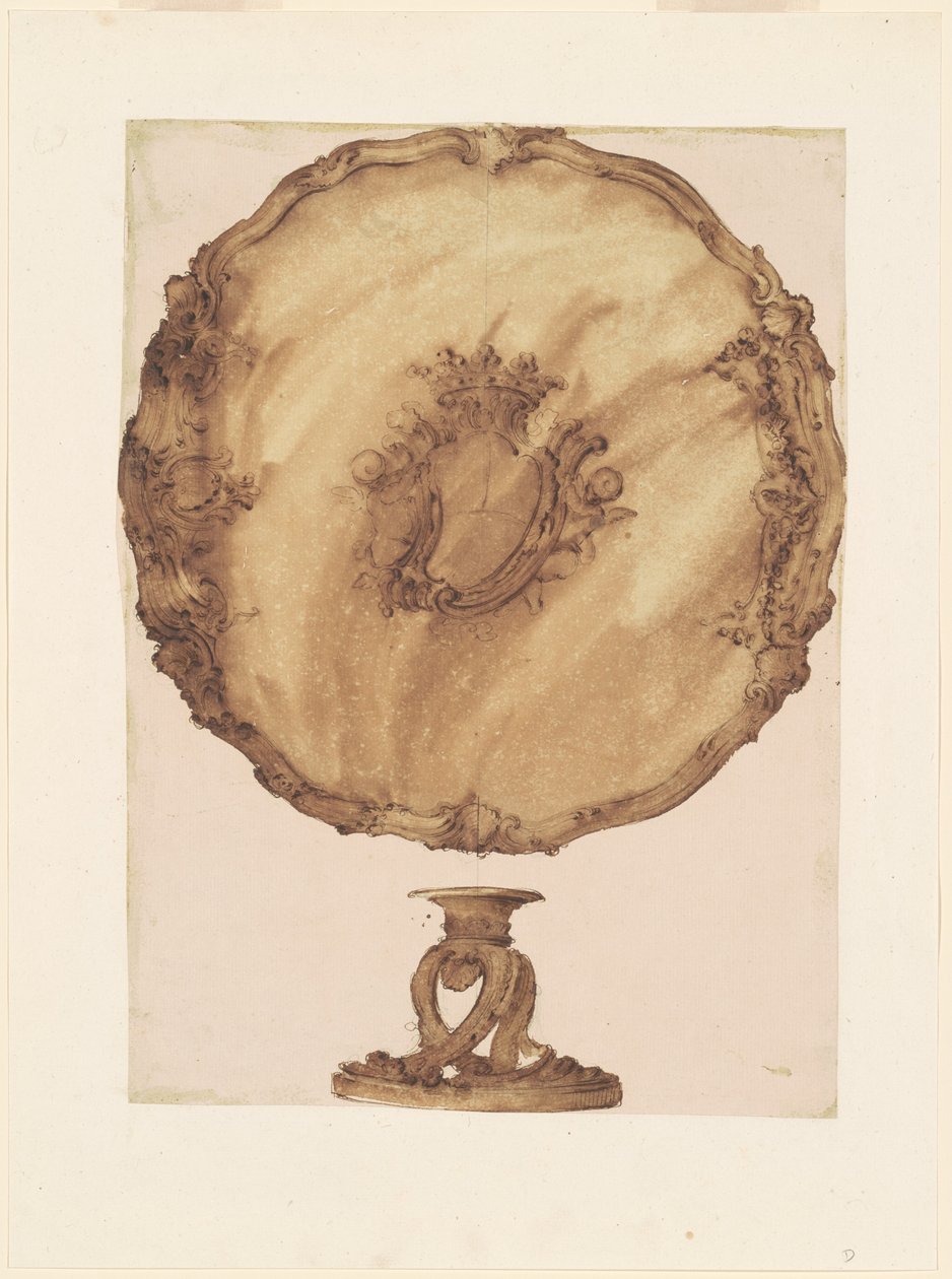 İki Tabanlı Bir Salver by Luigi Valadier
