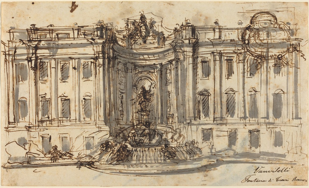 Trevi Çeşmesi için Öneri by Luigi Vanvitelli