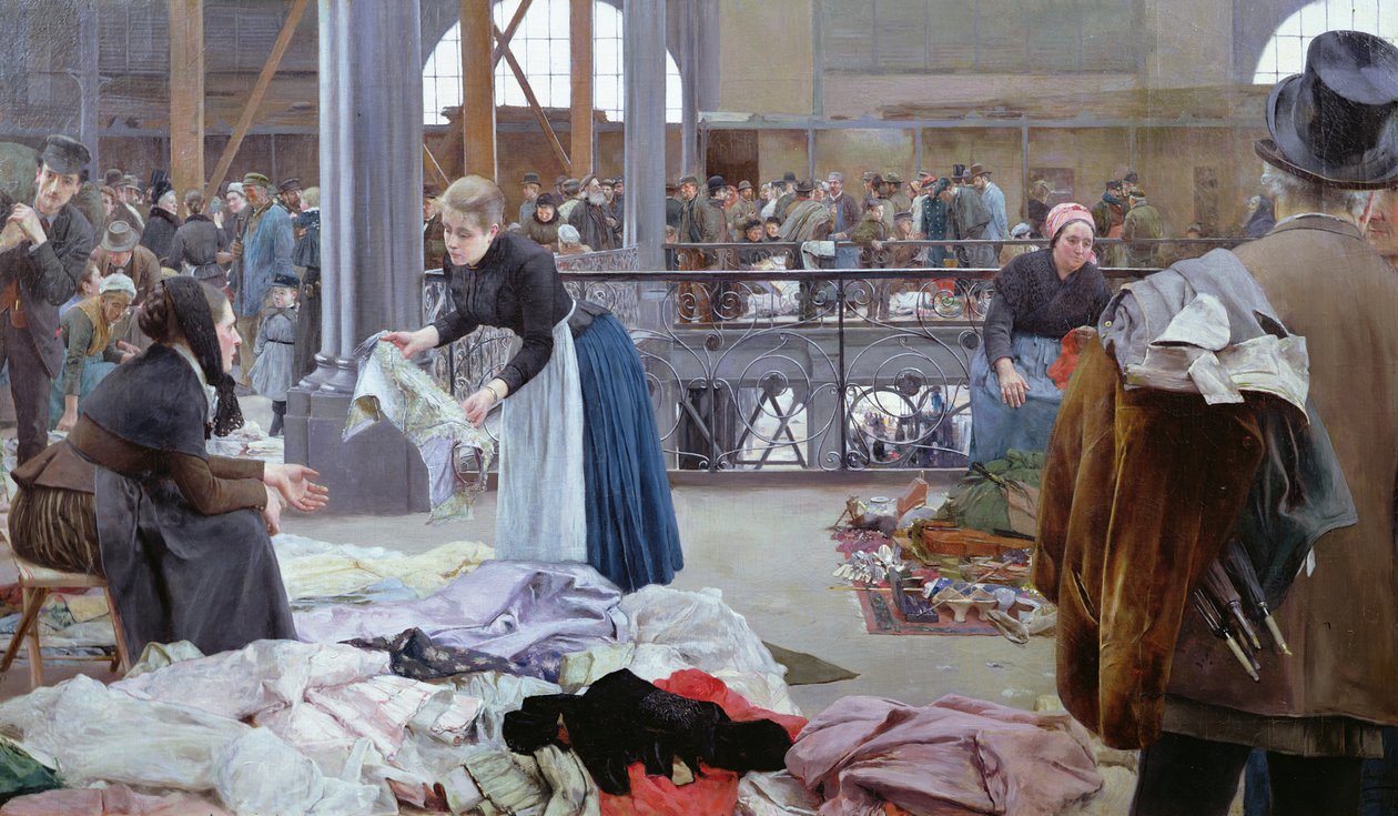 Le Carreau du Tapınağı, Paris, 1890 by Luis Jimenez y Aranda