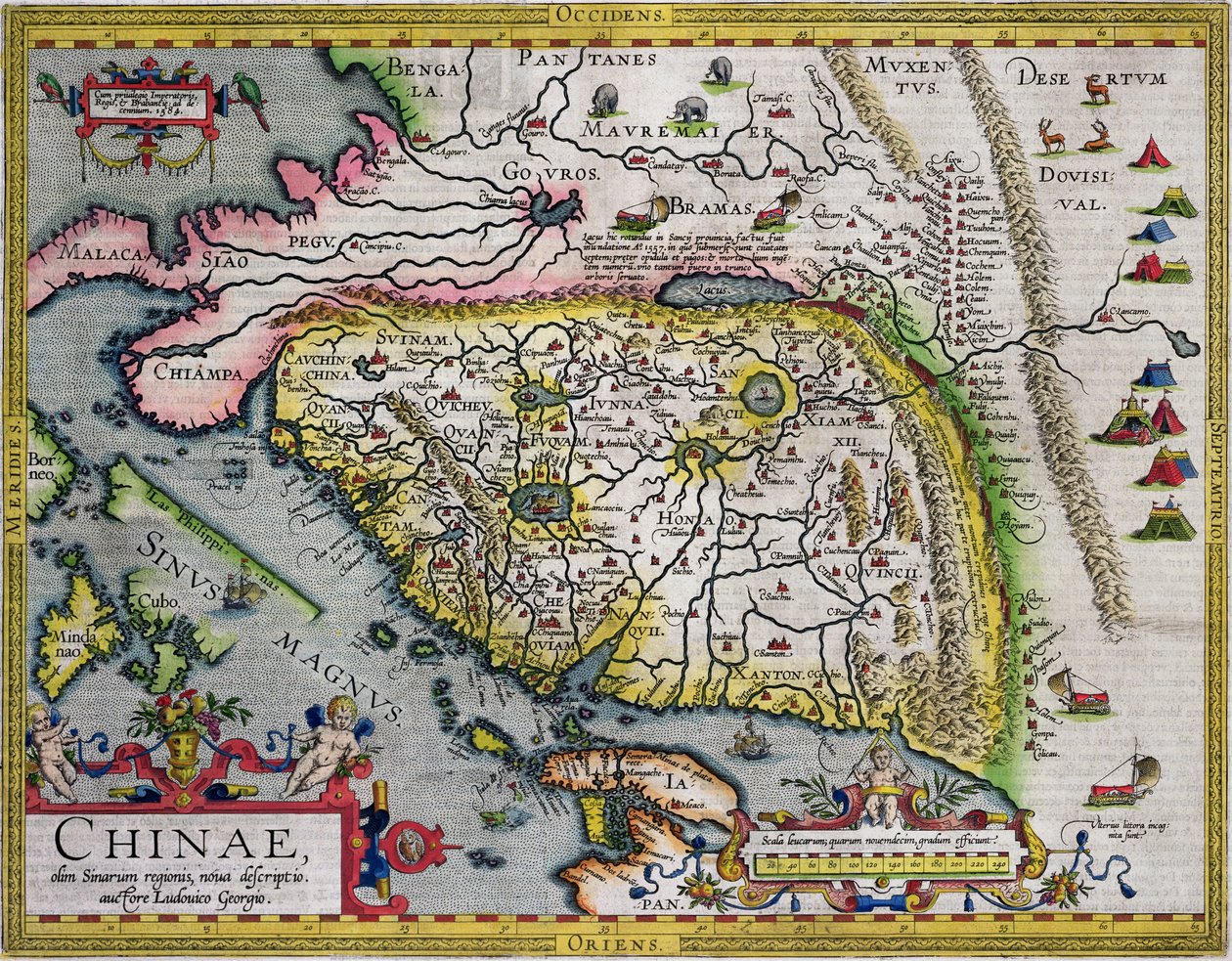 Ortelius Theatrum atlasından Çin