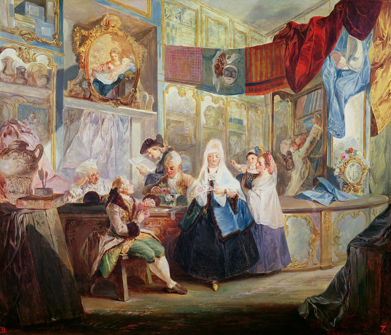 Bir Dükkanın İçi by Luis Paret y Alcazar
