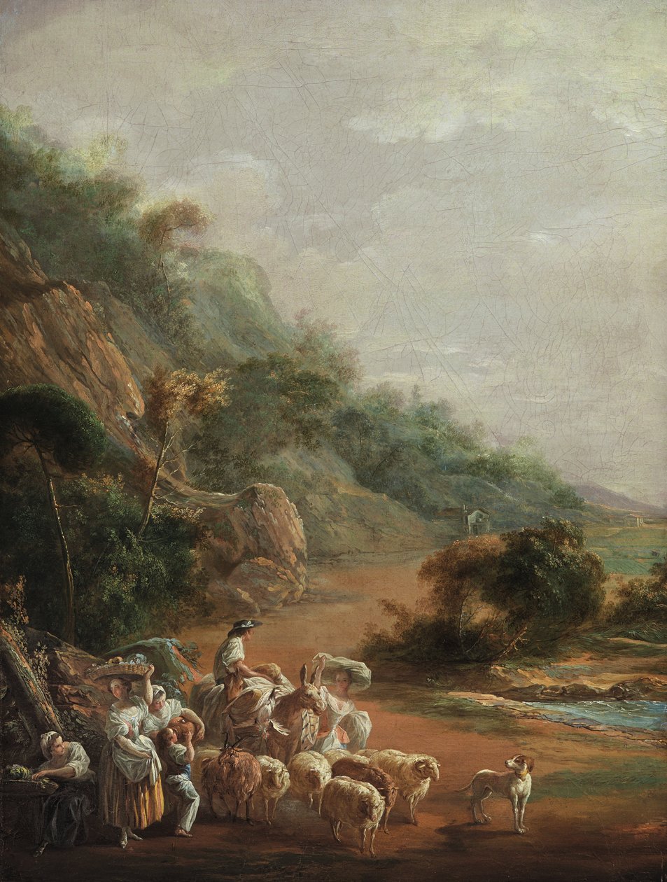 Köylülerle Sahne (fragment) by Luis Paret y Alcazar