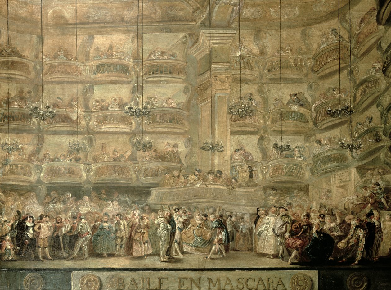 Maskeli Balo, c.1767 by Luis Paret y Alcazar