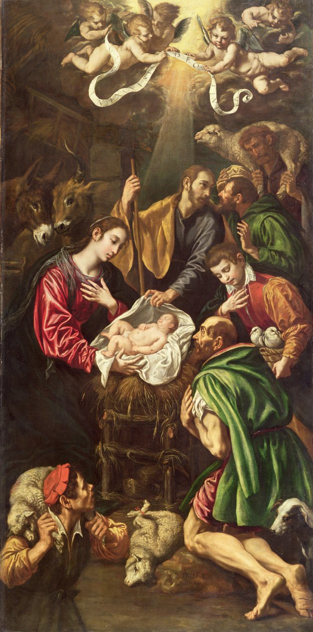 The Adoration of the Shepherds, c.1620  by Luis Tristan de Escamilla