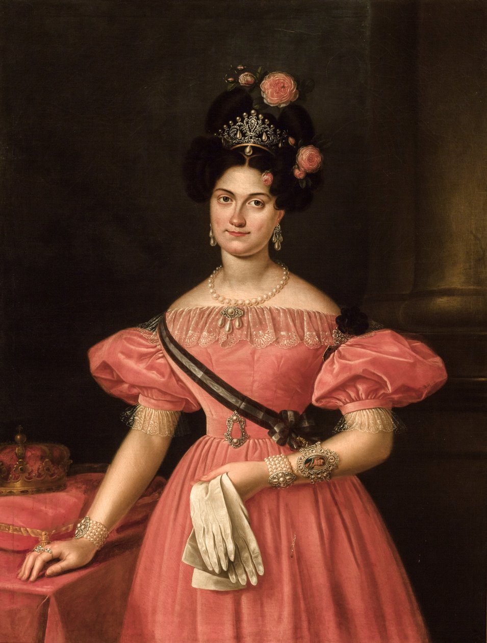 Bourbon-İki Sicilya Kraliçesi Maria Cristina by Luis de la Cruz