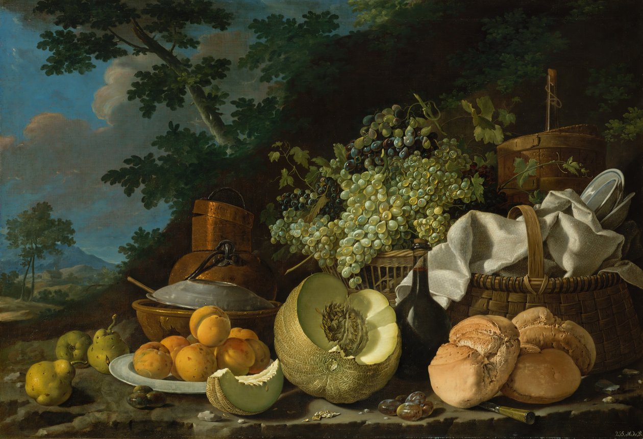 Öğleden Sonra Yemeği La Merienda, ca. 1772. by Luis Egidio Melendez