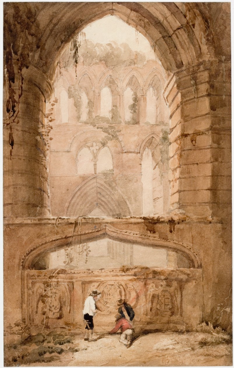 Lanercost Manastırı'nın içi (gövde rengi) by Luke Clennell