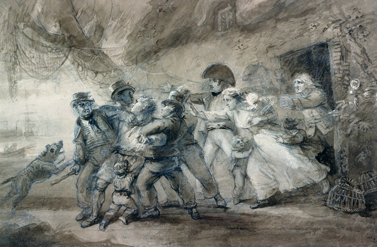 Basın çetesi (çizim) by Luke Clennell
