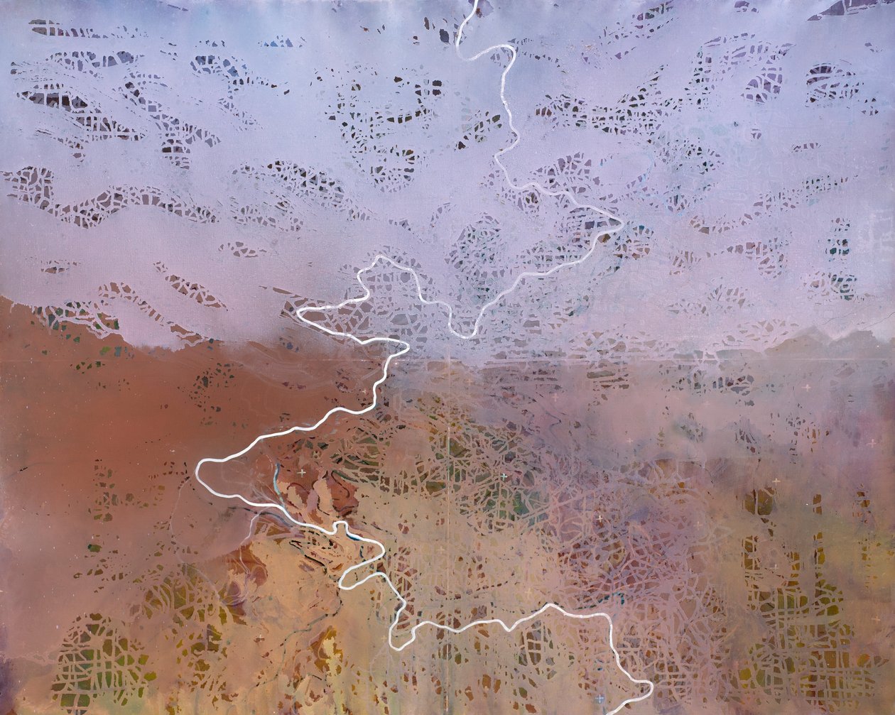 Path 2, 2019 (tuval üzerine yağlı boya) by Luke Elwes