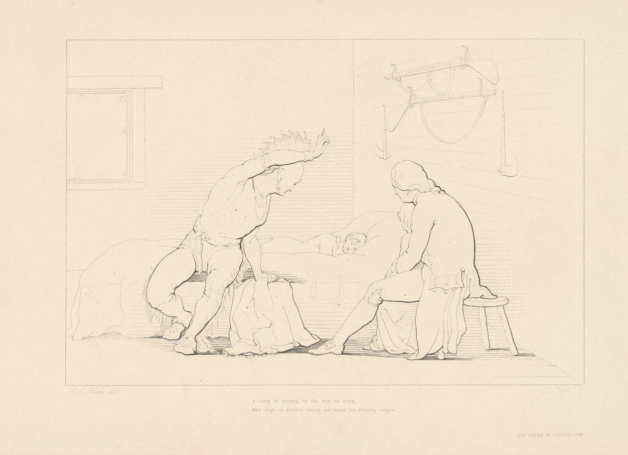 Söylediği Çocuğa Ayrılık Şarkısı by Lumb Stocks, after George Elgar Hicks