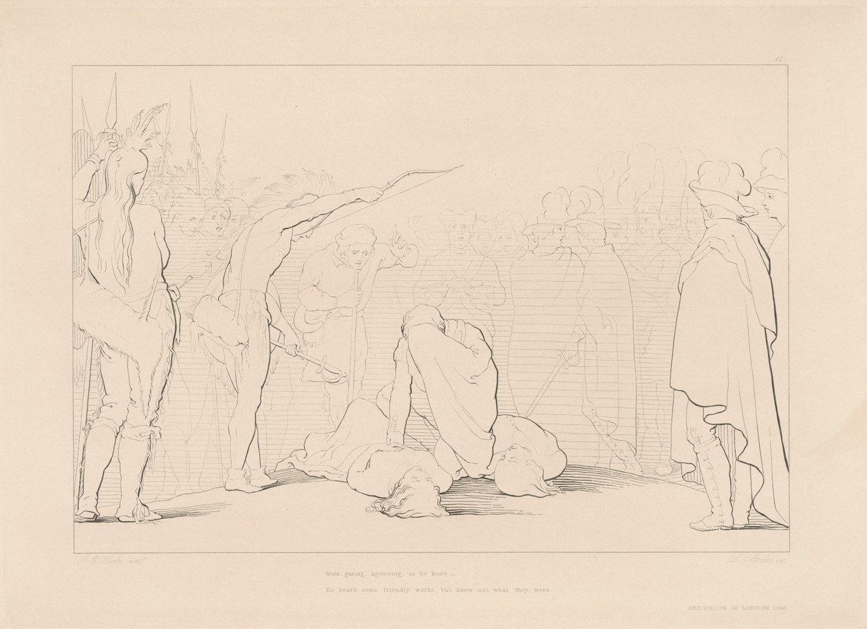 Sessiz, Bakmak, Acı Çekmek... by Lumb Stocks, after George Elgar Hicks