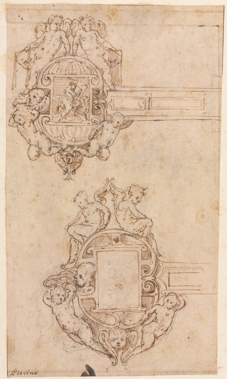 Dekoratif Menteşeler recto tasarımı, 1500