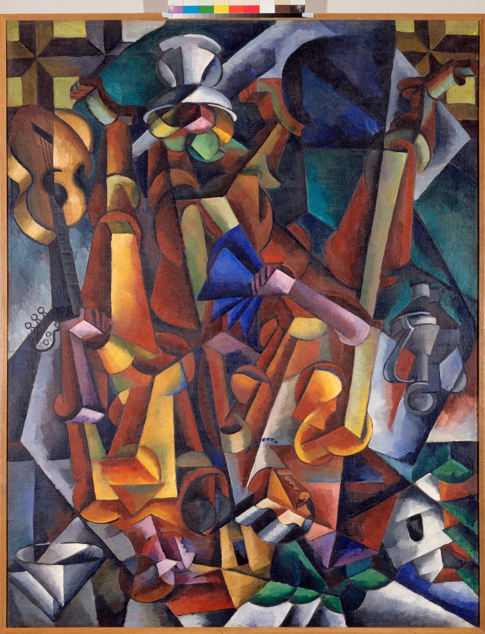 Rakamlarla kompozisyon. (Tablo by Lyubov Sergeevna Popova