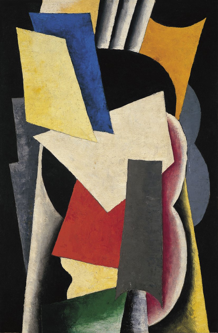Enstrümanlı Ressam Mimari Mimari Natürmort, 1915 by Lyubov Sergeevna Popova