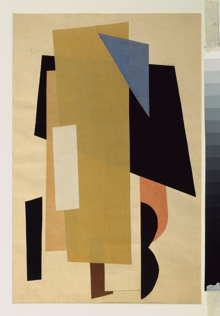 Boya mimarisi. Oeuvre de Love (Lioubov) Sergeevna Popova (1889-1924), kolaj by Lyubov Sergeevna Popova