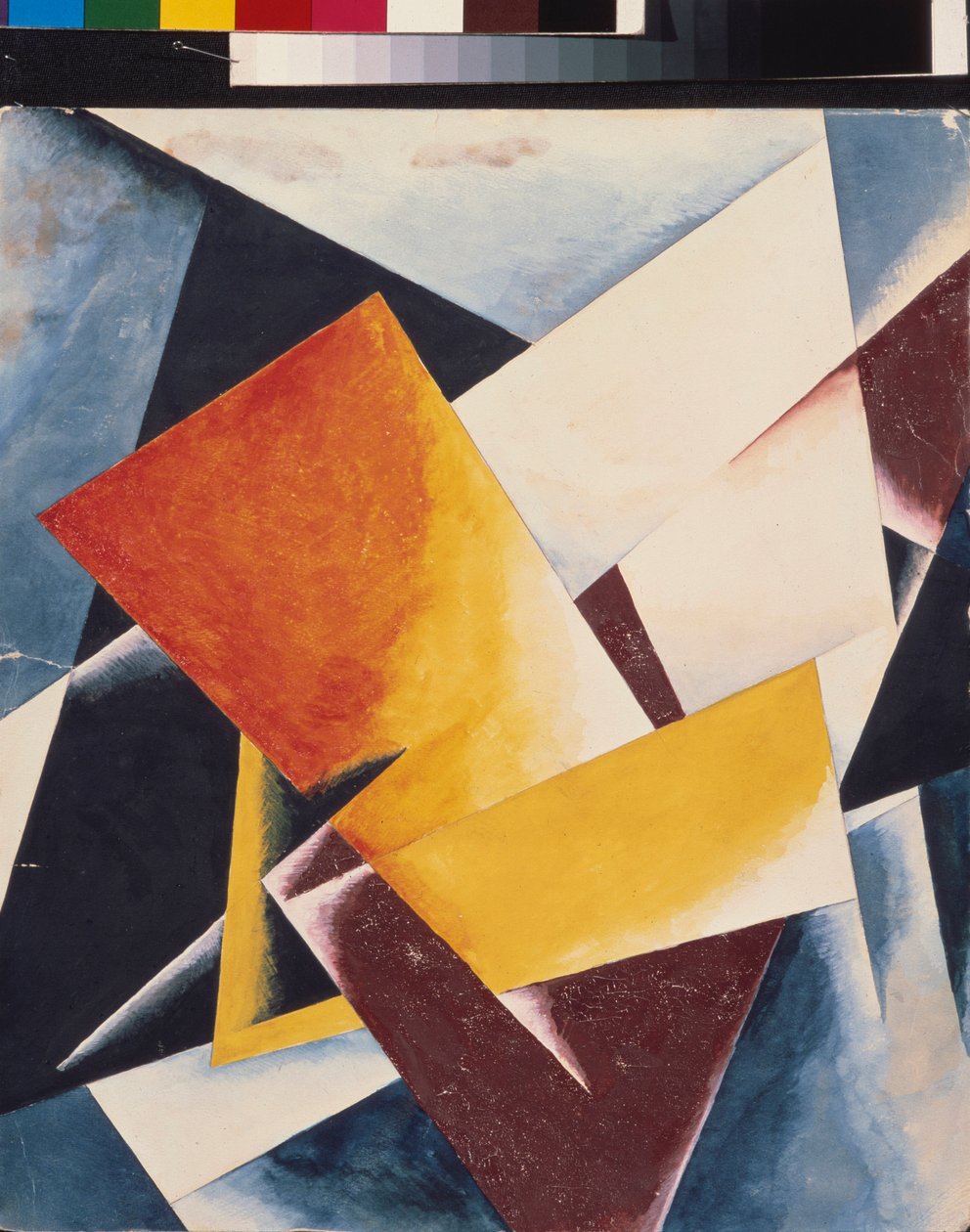 Mimari boyama. Lyubov (Lioubov) Sergeyevna Popova (1889-1924) tarafından yapılan tablo, tuval üzerine yağlı boya by Lyubov Sergeevna Popova