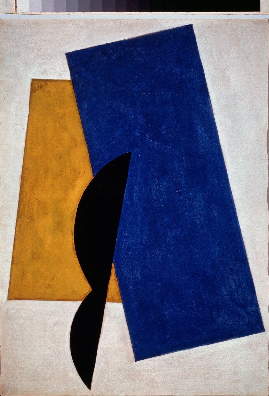 Mimari boyama. Lyubov (Lioubov) Sergeyevna Popova (1889-1924) tarafından yapılan tablo, tuval üzerine yağlı boya by Lyubov Sergeevna Popova