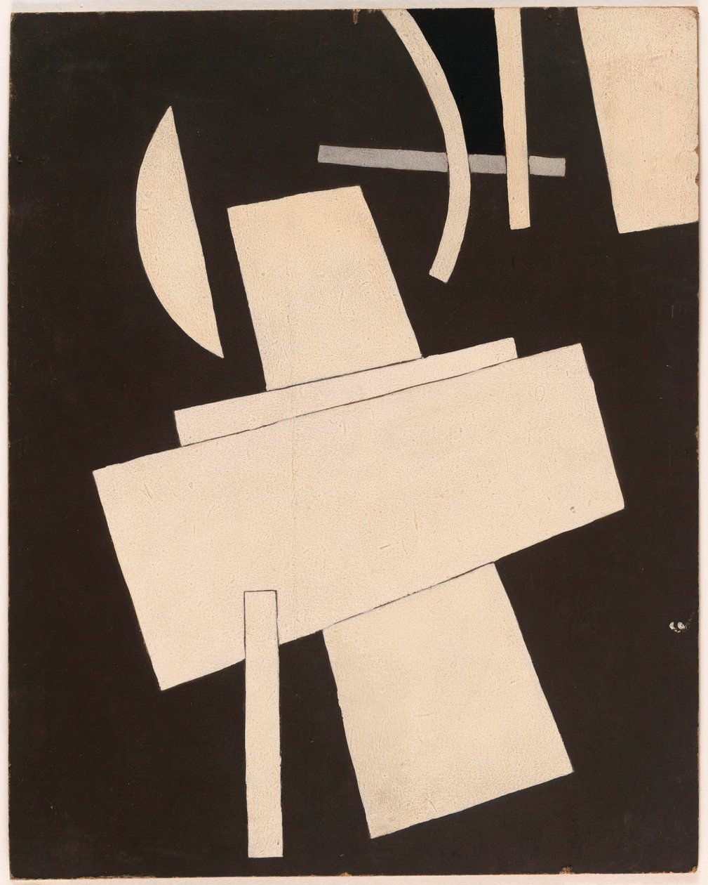 Sans titre - Popova, Lyubov Sergeyevna (1889-1924) Başlıksız Karton üzerine guaj, ca 1916-1918 - 49,5x39,5 - New York. Modern Sanat Müzesi (MOMA) by Lyubov Sergeevna Popova