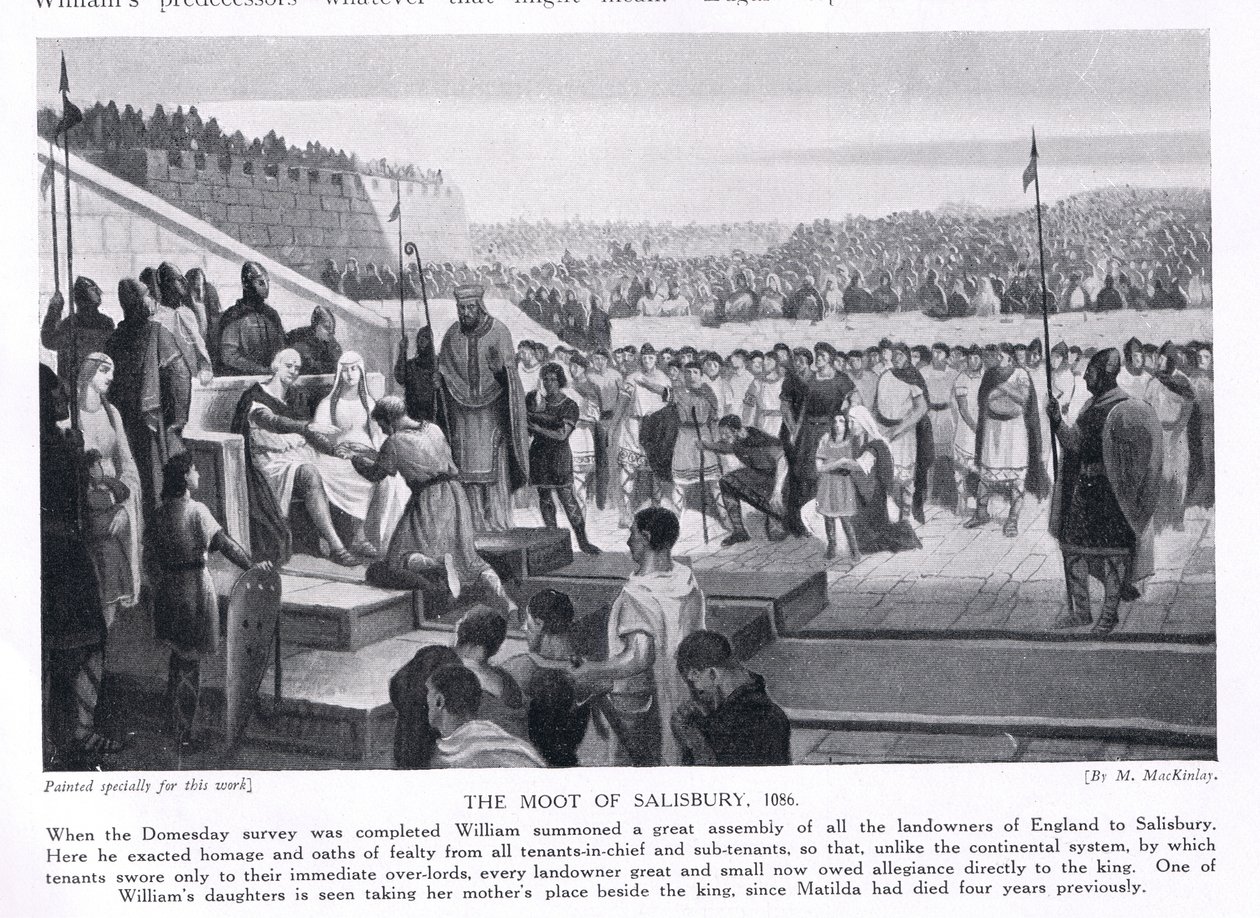 Salisbury AD1086'daki Münazara, 1920'ler by M. Mackinlay