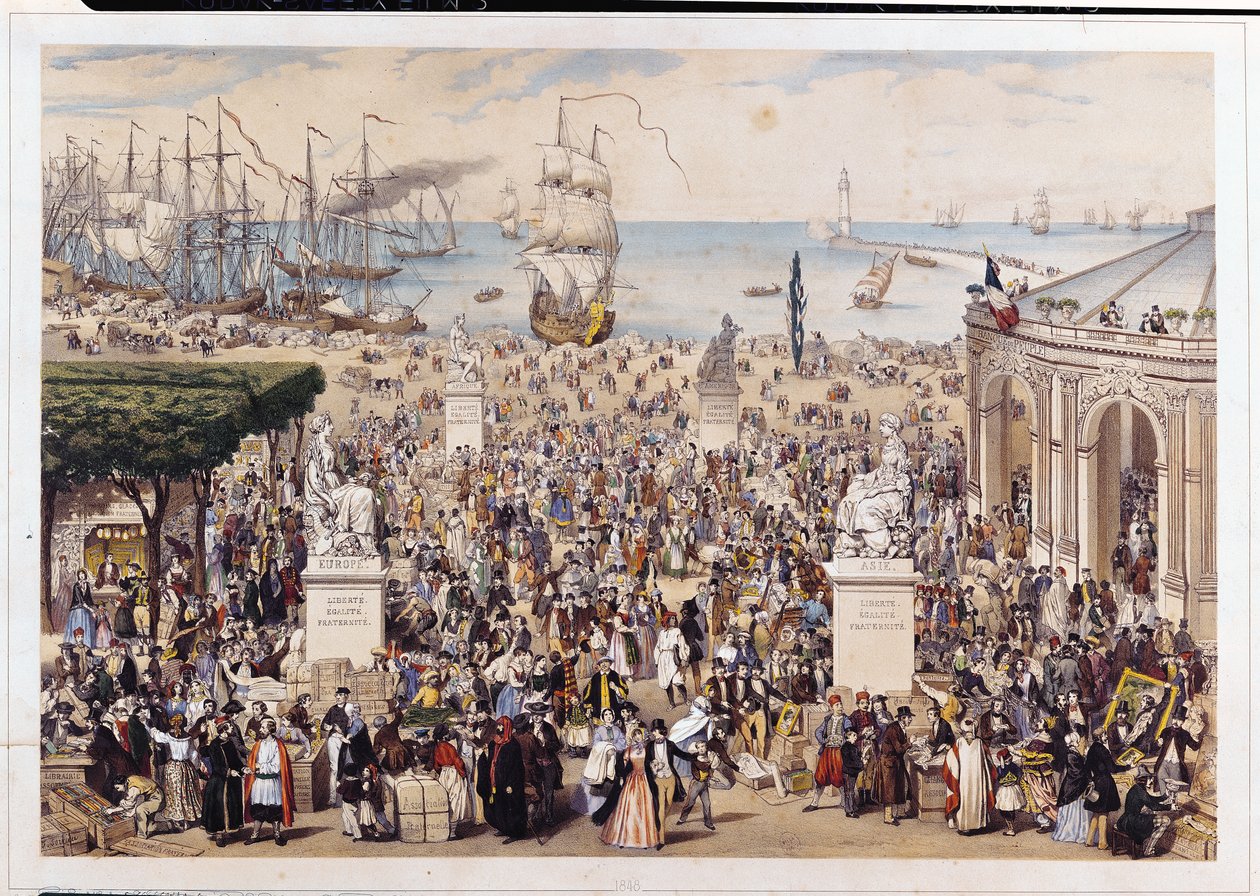 Evrensel Demokratik ve Sosyal Cumhuriyet Altında Bir Pazar, 1848 by M.C Goldsmid