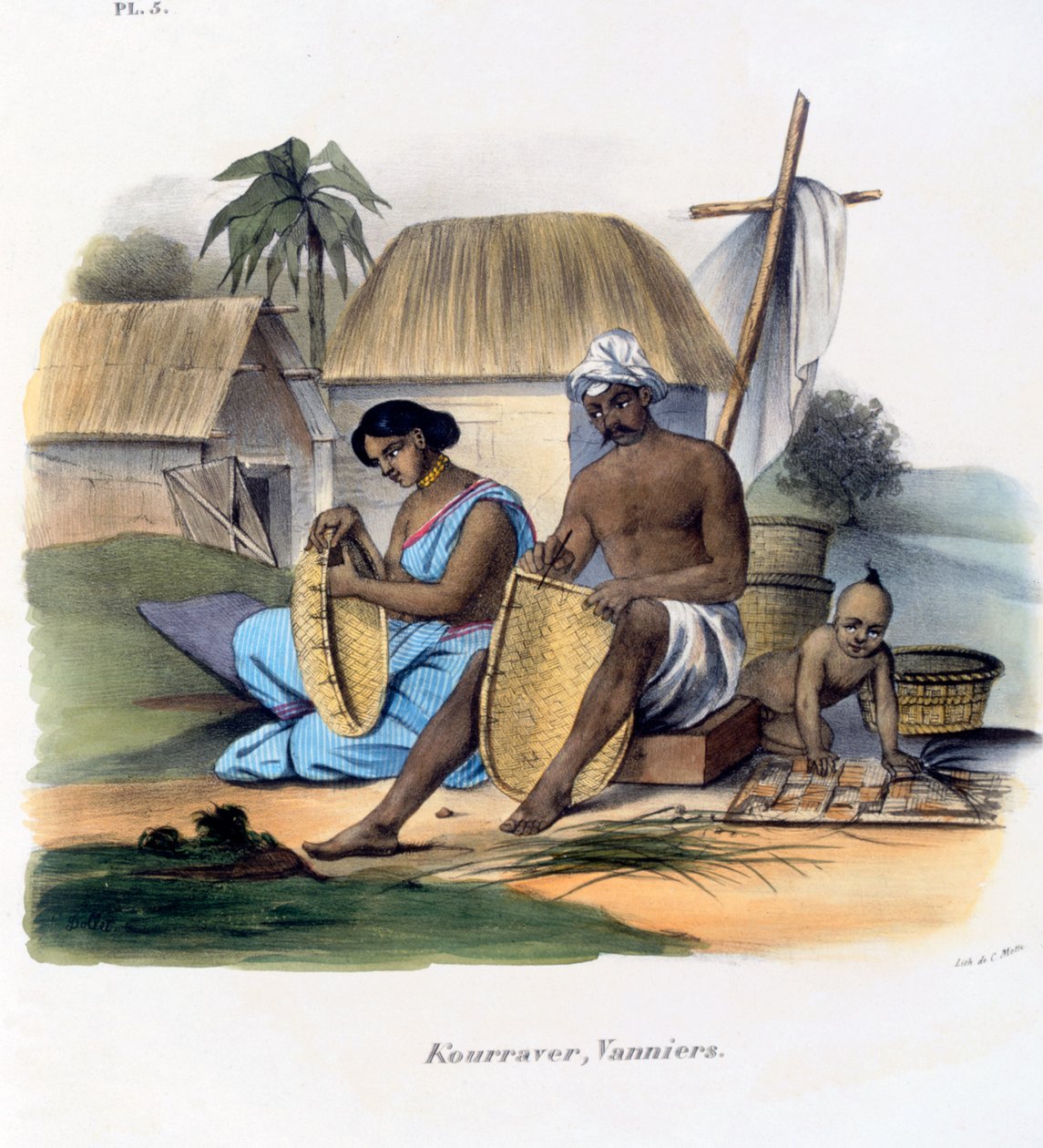 Sepet Dokumacılar, 1827-35 by M.E. Burnouf