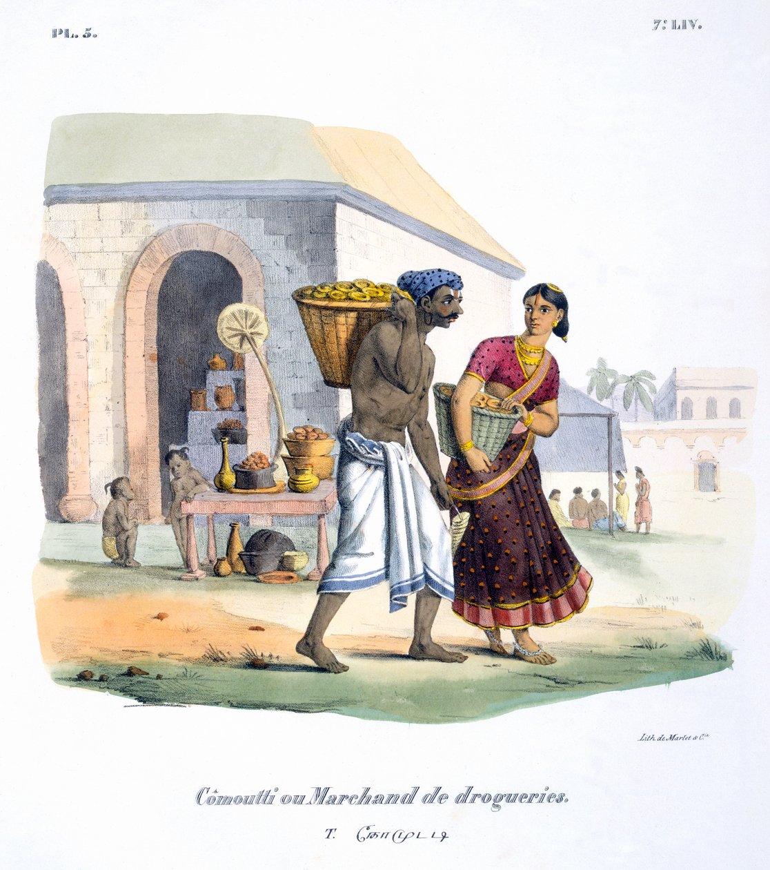 ಡ್ರಗ್ ಮರ್ಚೆಂಟ್, 1827-35 ಟರ್ಕ್ by M.E. Burnouf