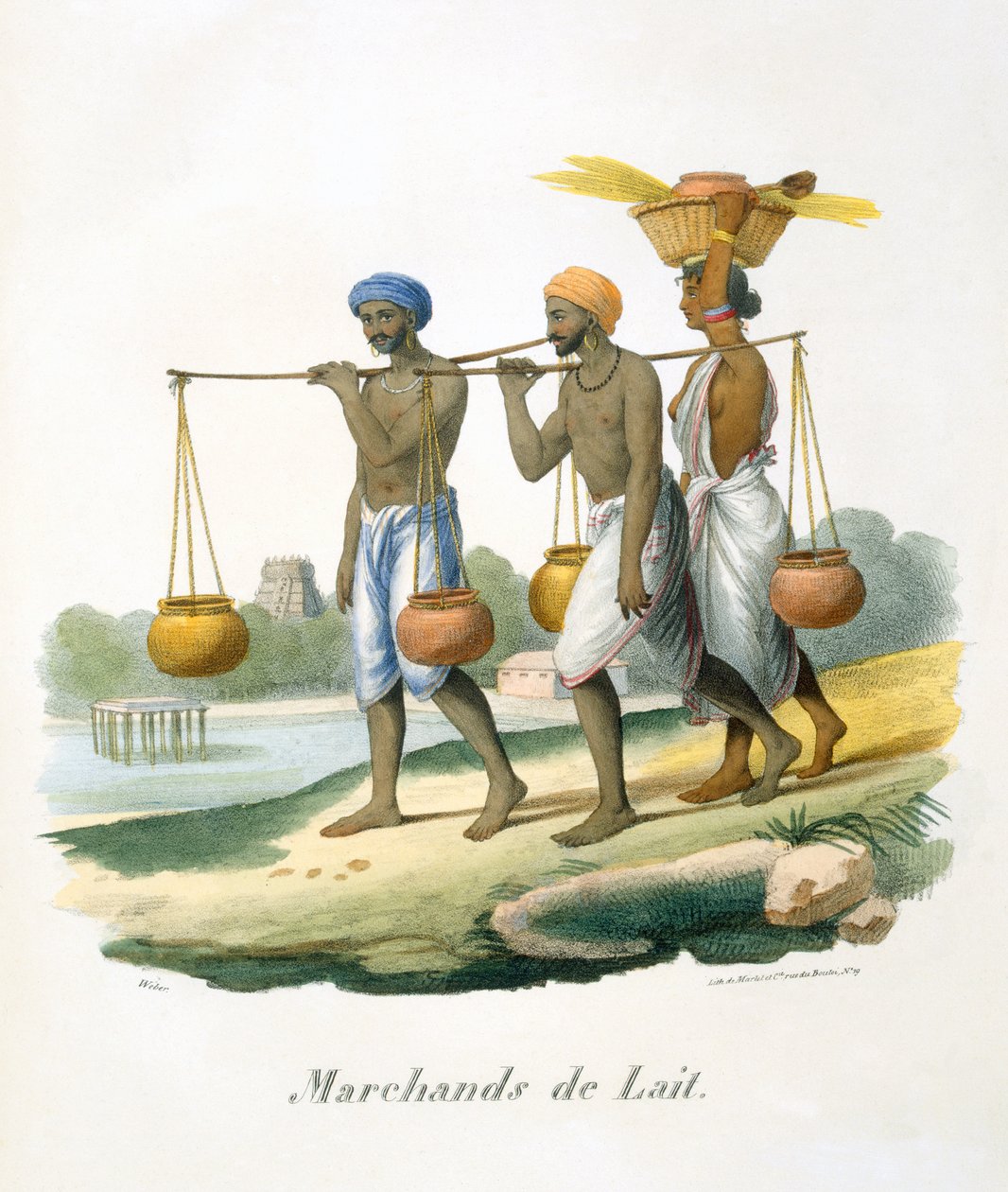 Süt Satıcıları, 1827-35 by M.E. Burnouf