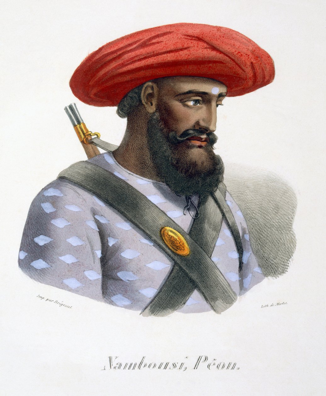 Nambousi, bir piyade, 1827-35 by M.E. Burnouf
