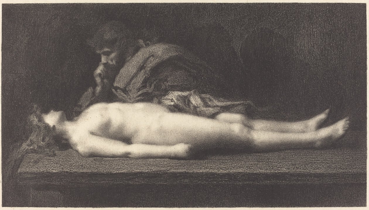 Ephraimli Levite ve Ölü Karısı by M.G. Fuchs after Jean Jacques Henner