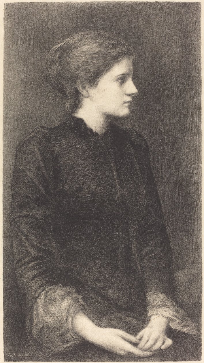 Bayan Bonham by M.G. Fuchs after Sir Edward Coley Burne Jones