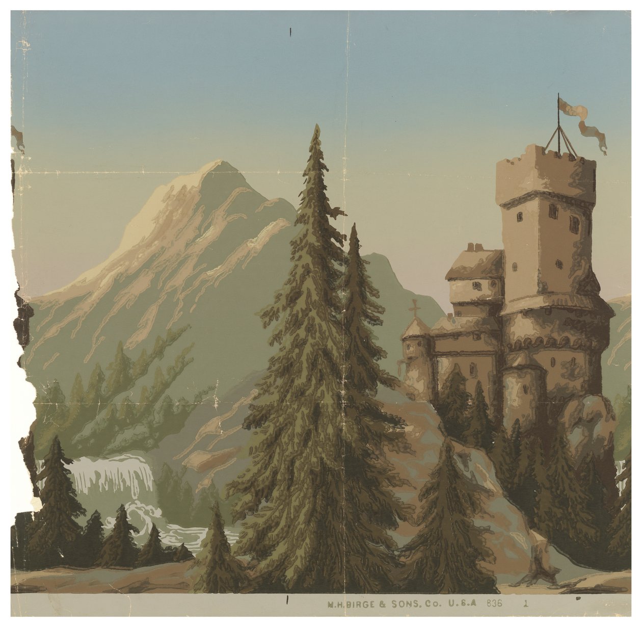Ren Nehri üzerindeki kaleler by M.H. Birge and Sons Co