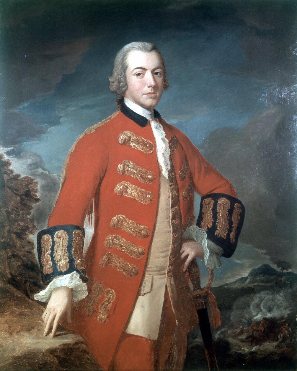 Kaptan Henry Clinton (1730-1795) Ayak Muhafızlarının Birinci Alayı, c.1758 by M.L Saunders