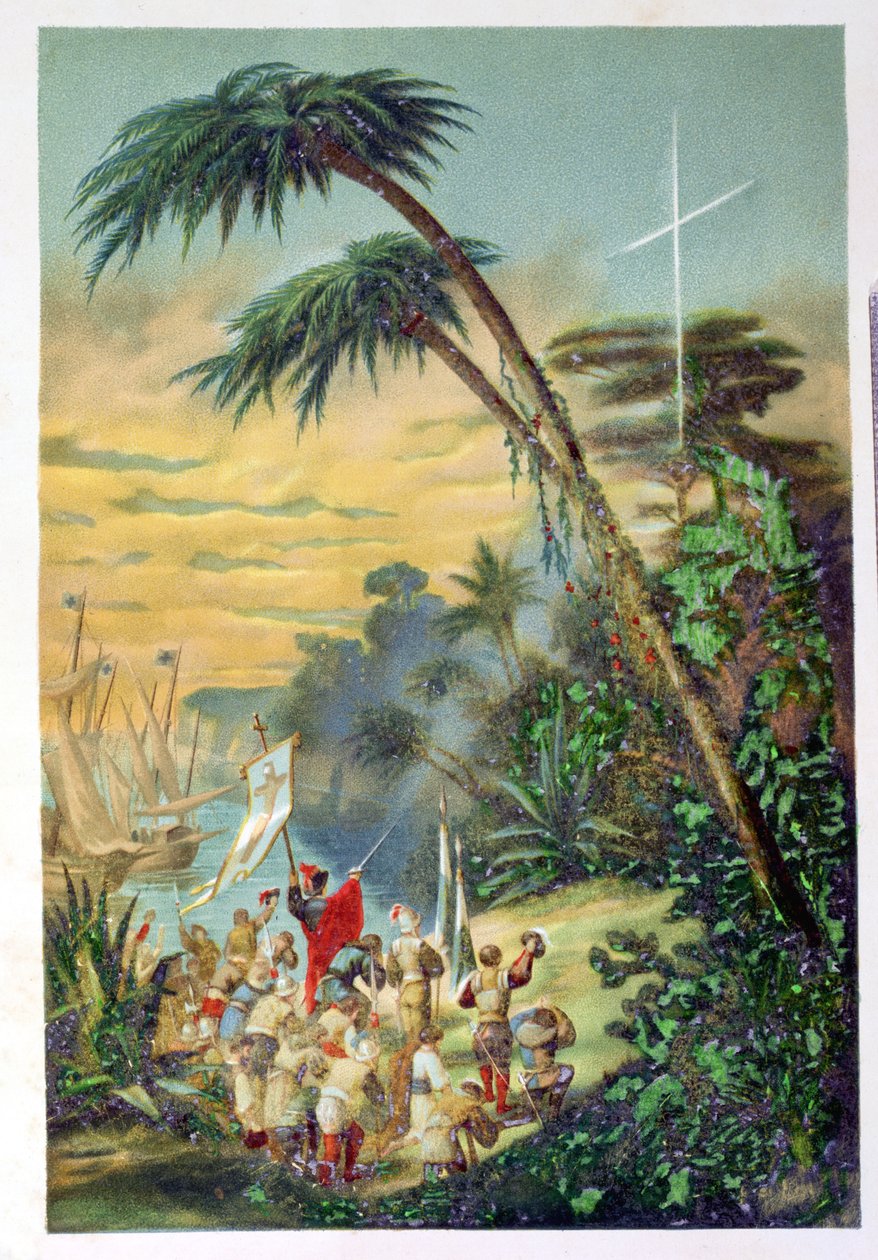 Yeni Dünyanın Keşfi Christopher Columbus (1451-1506) 1892 by M. Houssot