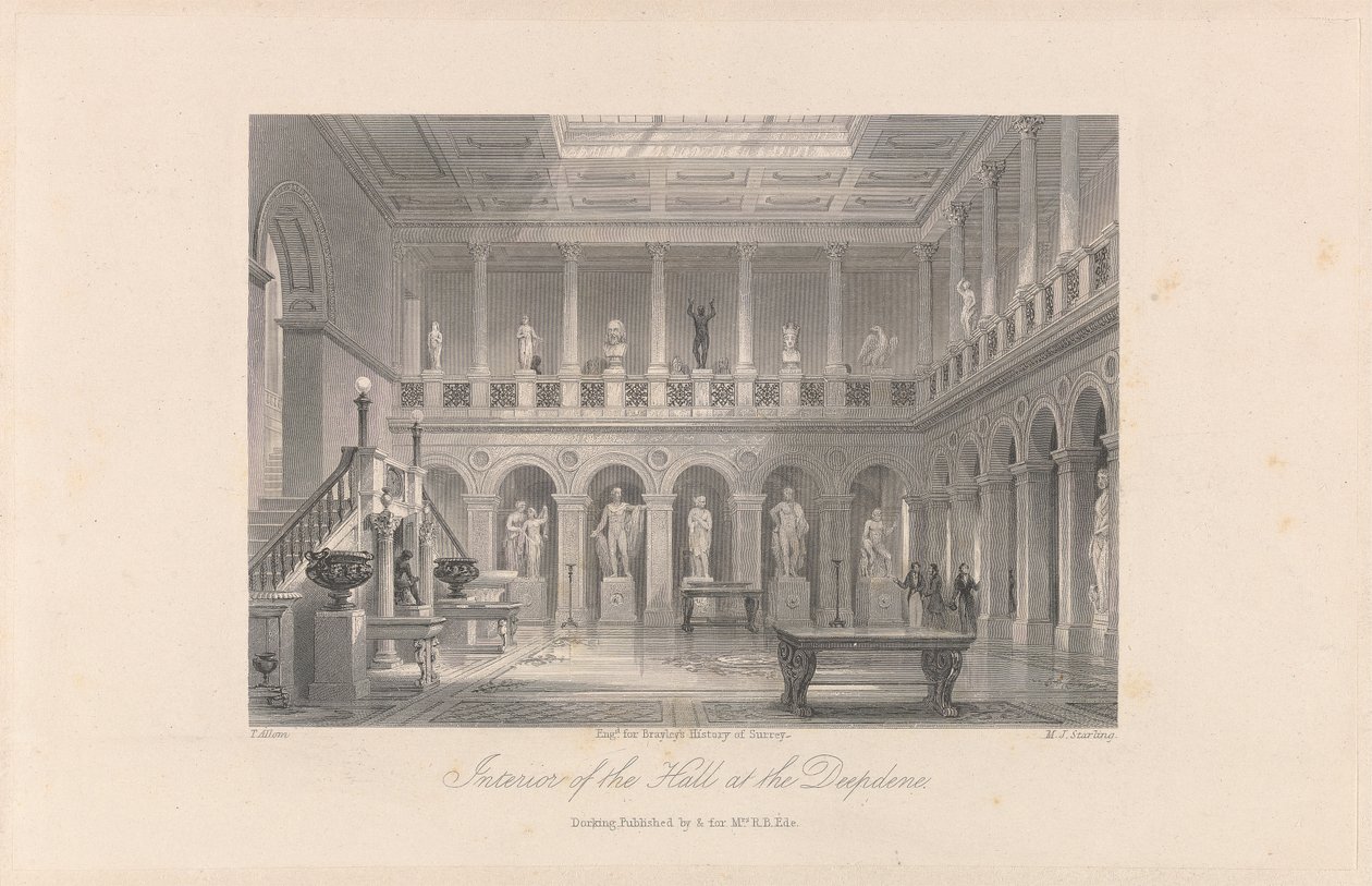 Deepdene'deki Salonun İçi by M. J. Starling