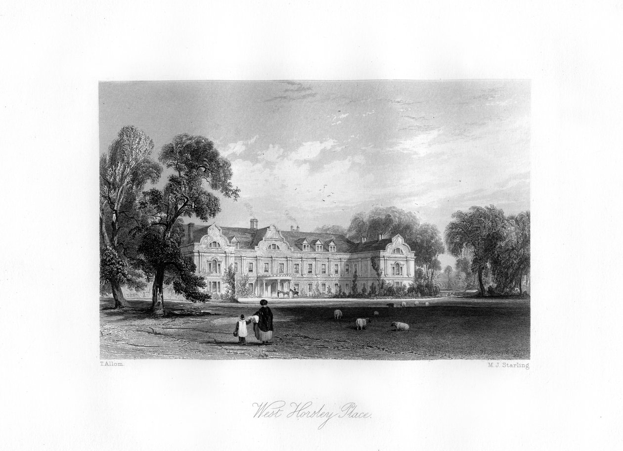 Batı Horsley, Surrey, 19. yüzyıl. by M. J. Starling