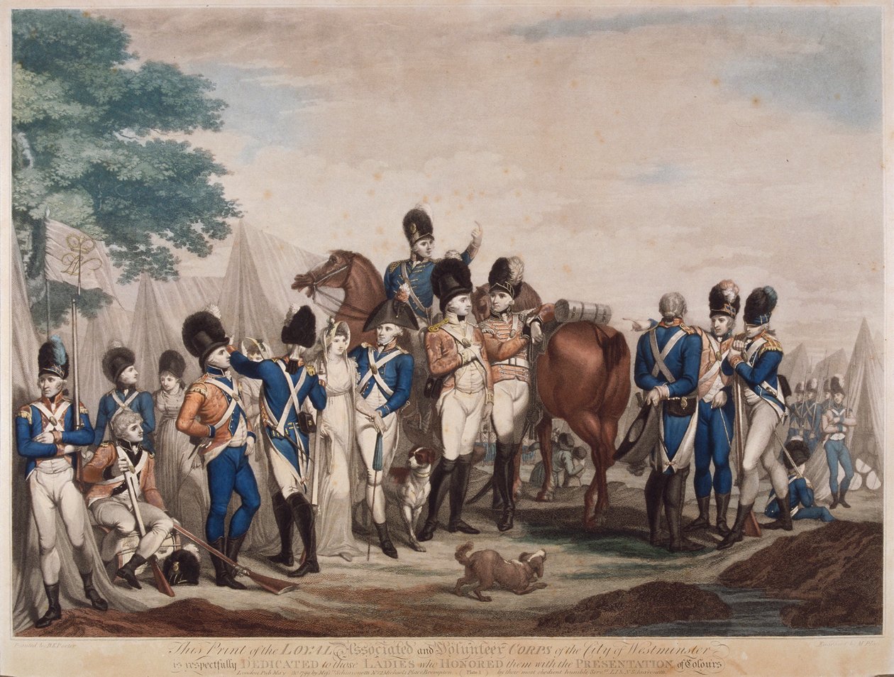 Westminster Şehri, Sadık İlişkili ve Gönüllü Kolordu askerleri, 1799 by M Place