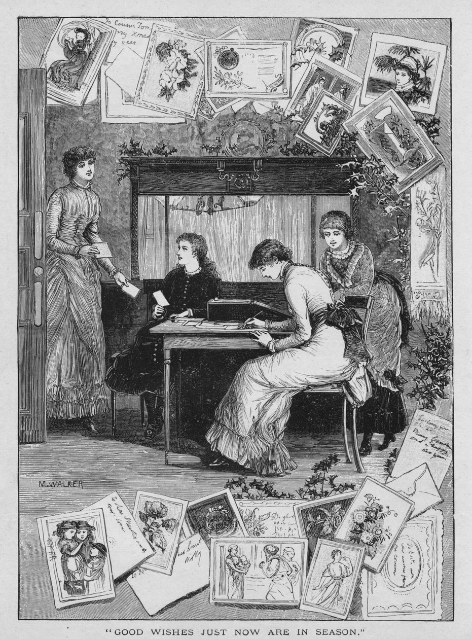 İyi Dilekler Şimdi Sezonda, 1882. by M. Walker