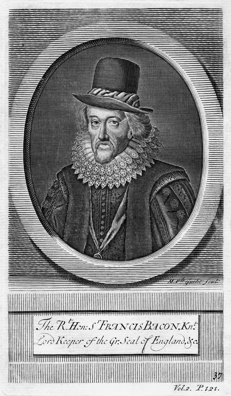 Sir Francis Bacon, Vikont St Albans, İngiliz filozof, bilim adamı ve devlet adamı. by M. van de Gucht