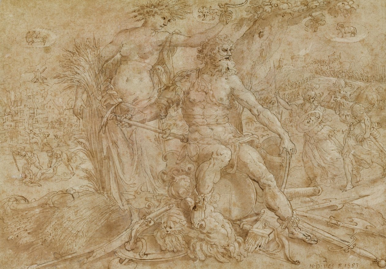 Choleric Mizaç Alegori by Maarten de Vos