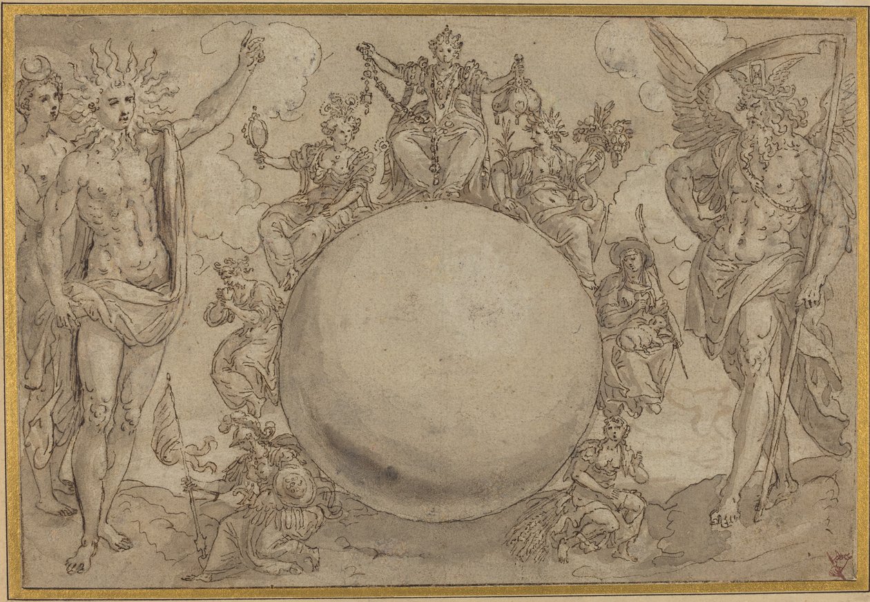 Apollo, Diana ve İnsan Hayatının Döngüsel Değişkenlikleri ile Zaman by Maarten de Vos