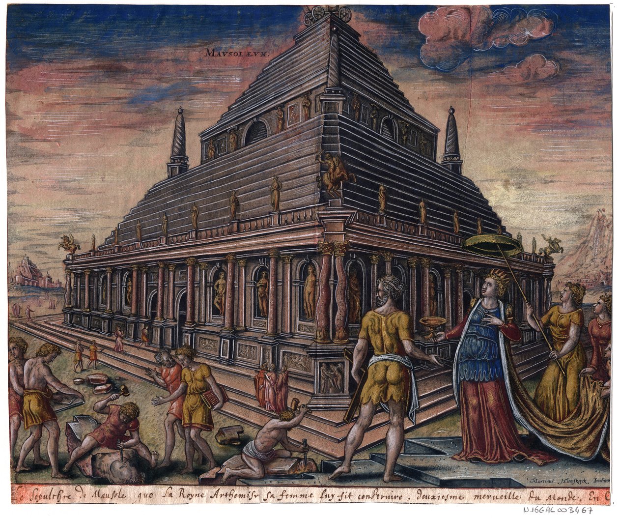 Halikarnas Mozolesi ("Dünyanın Sekizinci Harikası" serisinden) Maarten van Heemskerck