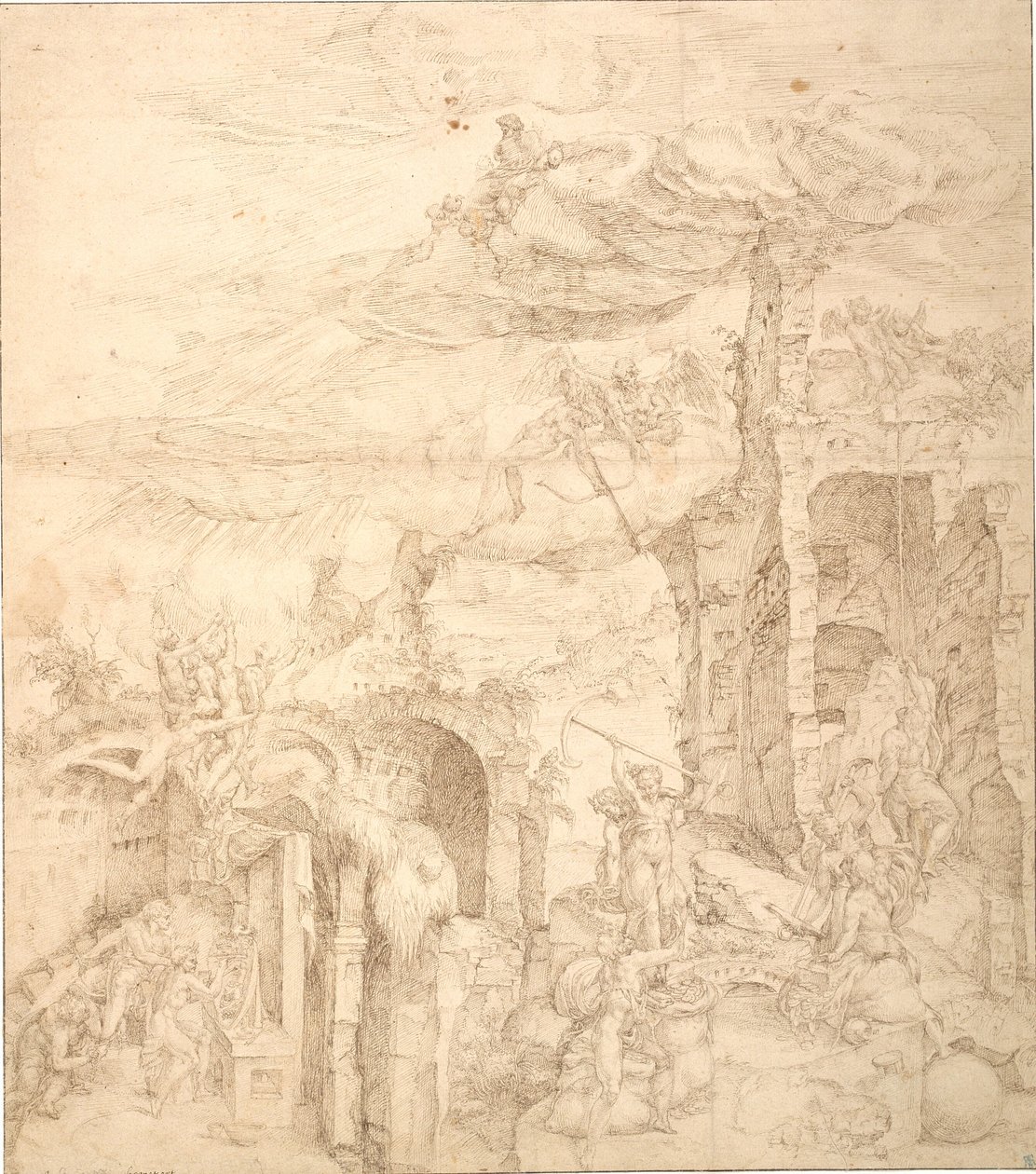 İnancın Gücü Üzerine Bir Alegori by Maarten van Heemskerck