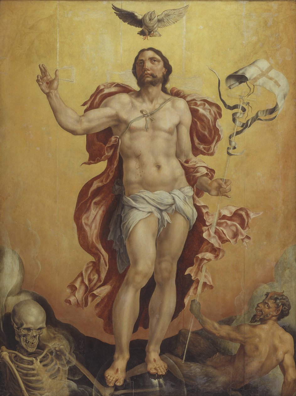 Günah ve Ölüm karşısında Mesih zaferi by Maarten van Heemskerck