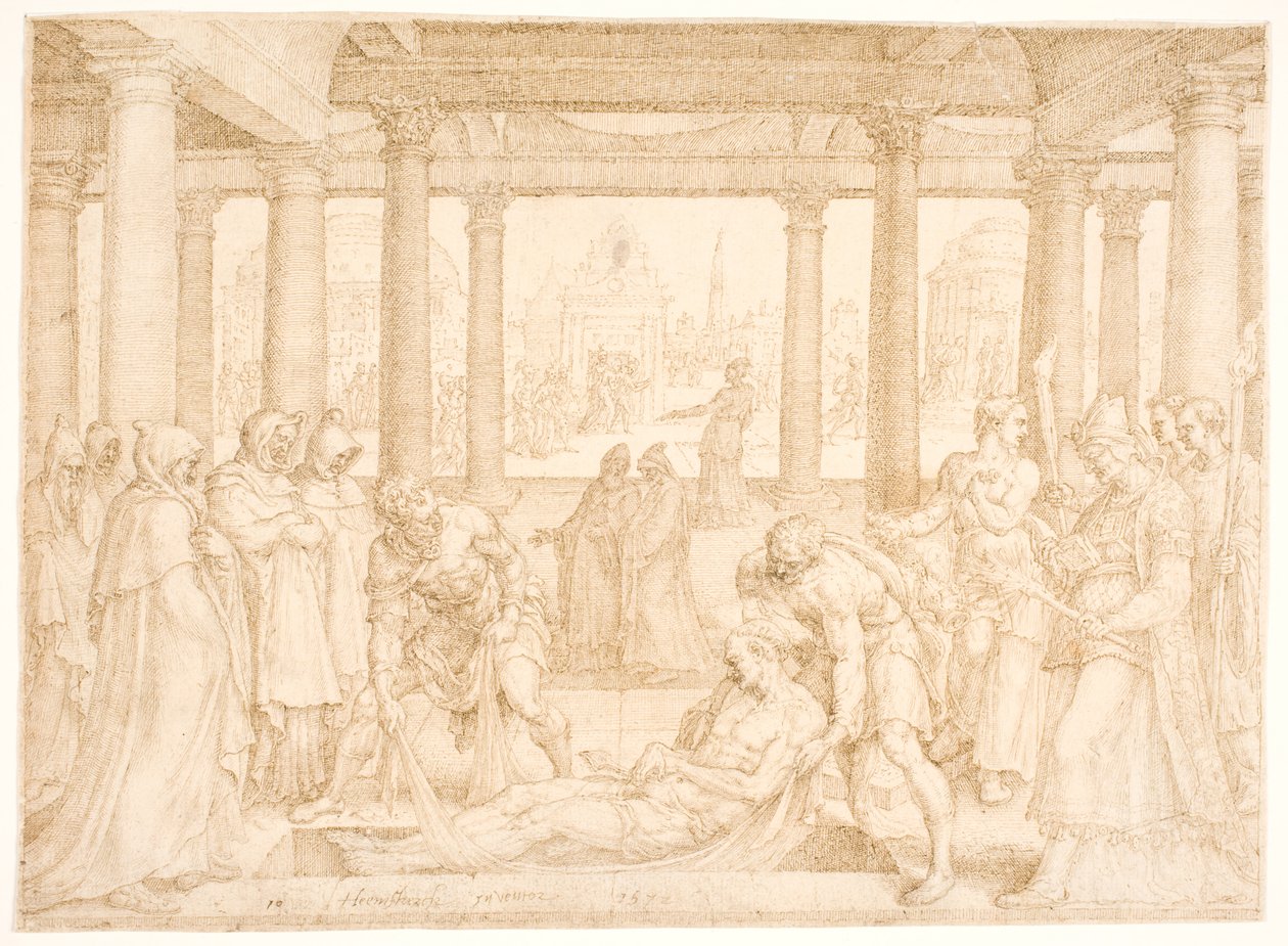 Aziz Stephen gömüldü by Maarten van Heemskerck