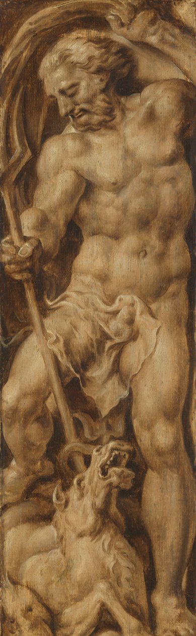 Neptün Deniz Atını Bıçaklıyor by Maarten van Heemskerck