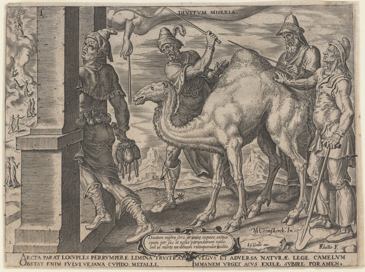 Zenginlerin Mutsuzları, 1563 by Maarten van Heemskerck