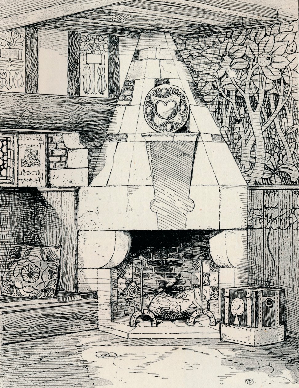 Köşe Şömine, c1895, 1896 by Mackay Hugh Baillie Scott