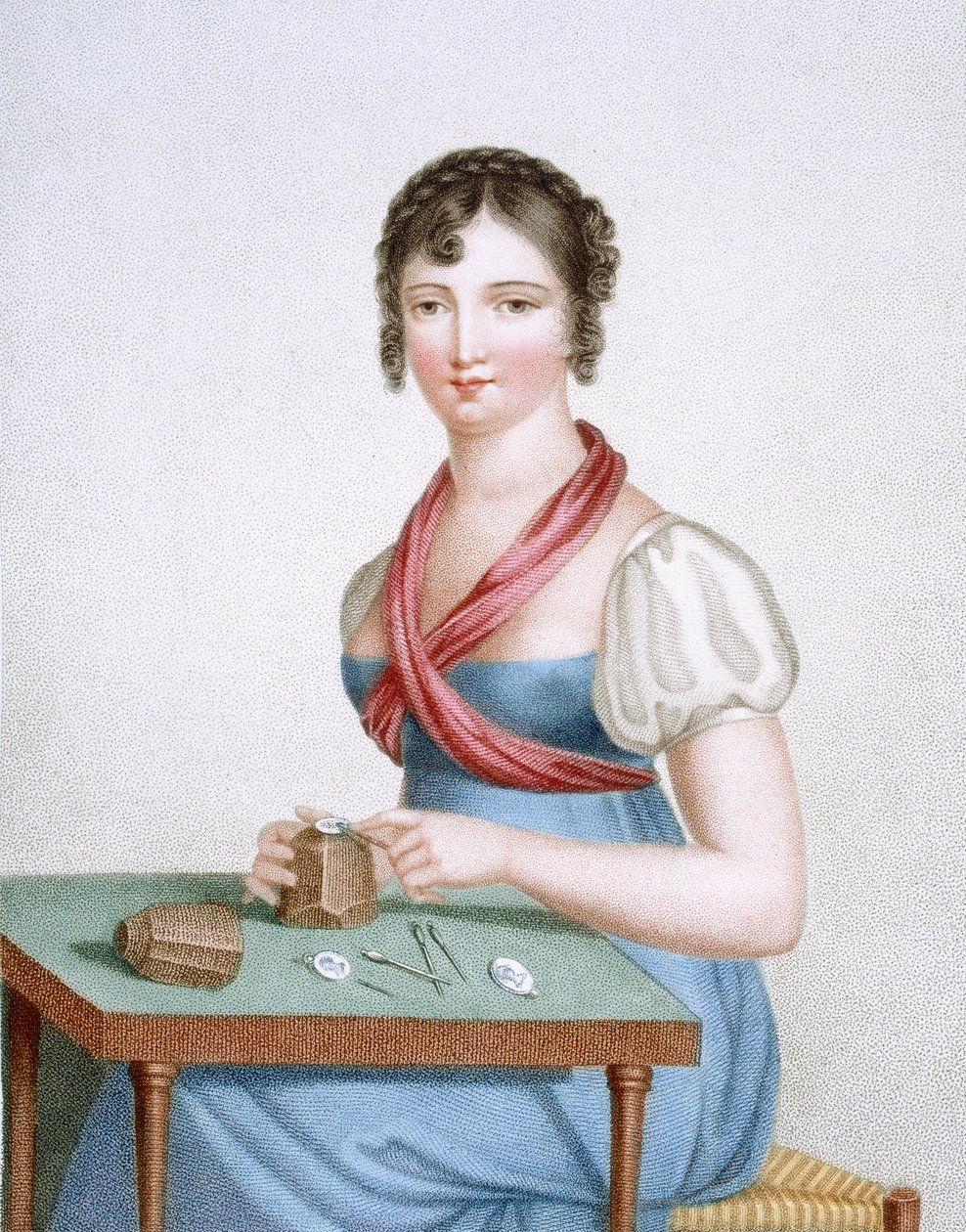 Baskıcı, Augrand tarafından kazınmış, c.1816 by Madame G. Busset Dubruste