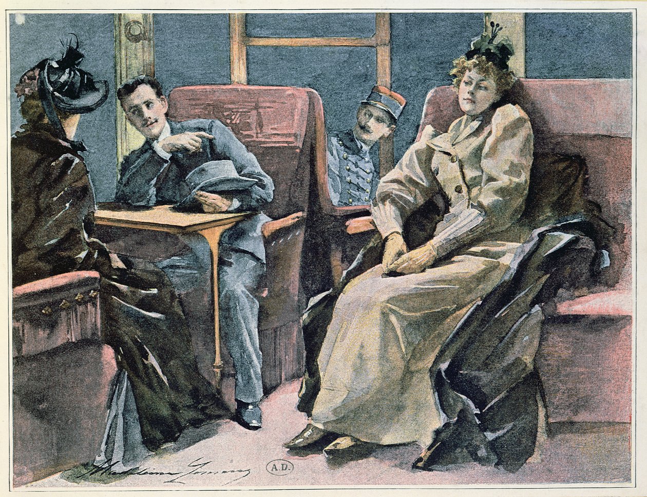 tren sahnesi, by Madeleine Lemaire